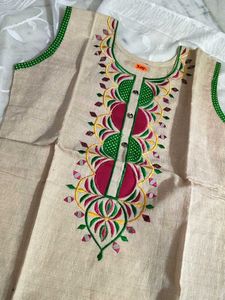 Off White Khadi Cotton Kurtii