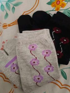 Floral Tabi Socks