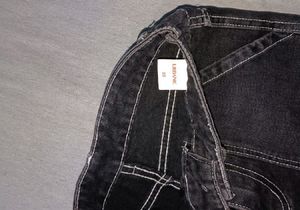 Flame Detail Cargo Jeans