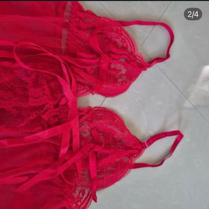 Red Lace Lingerie Set