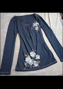 Y2K Floral Long Sleeve Top