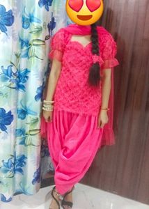 Beautiful 😍 Feathery Panjabi/patiyala Suit