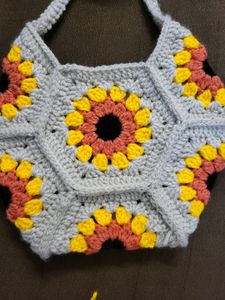 Crochet Hexagon Sling Bag