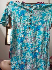Blue Printed Kurti