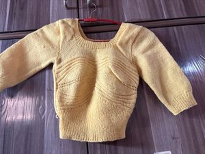 Yellow Knitted Top