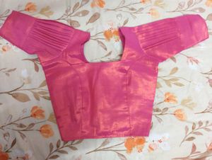Pink Readymade Saree Blouse