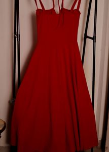 Red Mini Dress with Straps