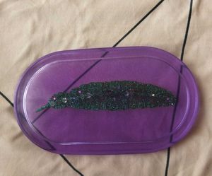 Resin Feather Tray