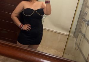 Newme Black Bodycon Mini Dress