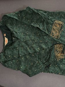 Elegant Green Embroidered Kurta