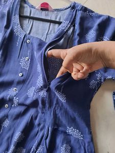 Feed Zipper Maternity Kurta