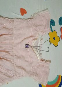 Baby Pink Ruffle coquette Doll Top