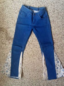 Blue Jeans With Bohemian Flare