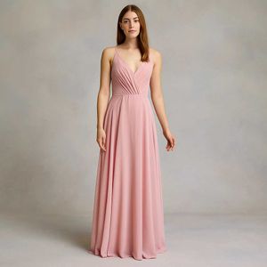 Elegant Pink Maxi Dress
