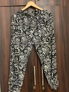 Black and White Paisley Pants