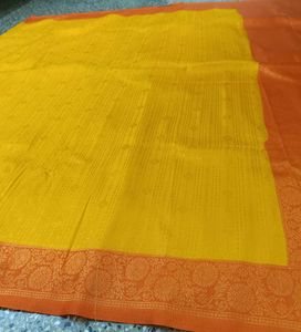 Orange &amp; Yellow Saree