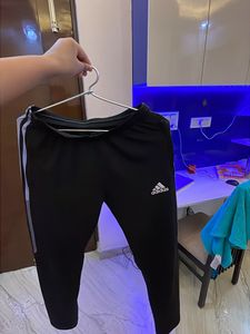 Adidas track pant half striped