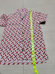 BURBERRY Boys Desmond Monogram Print Shirt Size 8y