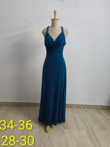 Elegant Blue Maxi Dress