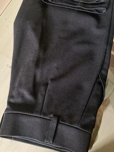 Striped Top &amp; Black Pants Set