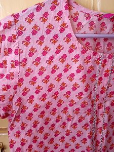 Peach And Orange Kurti