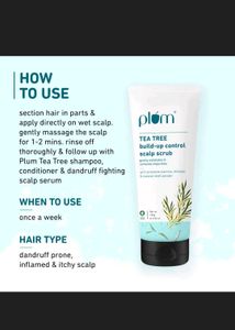 Plum Tea Tree Build-up Scalp Scrub
