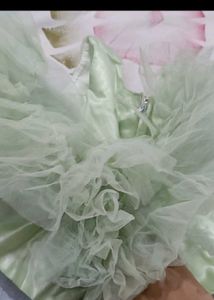 Mint Green Tulle Flower Girl Dress - 6 Month Baby