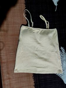 Camisole &amp; Slip Padded Beige Colour