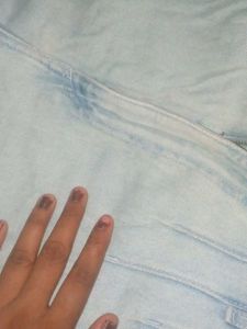 Light Wash Denim Skirt