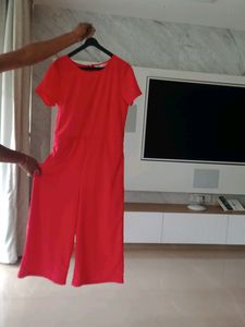 Red Jumpsuit Withbelt