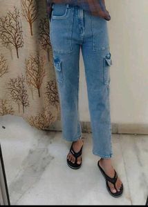 Blue Cargo Jeans