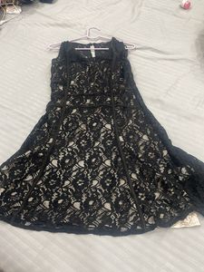 Elegant Black Lace Dress