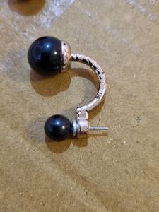 black colour  ball  earrings