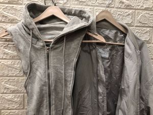 Gray Glitchez Zip-Up Hoodie