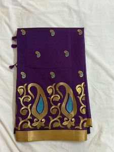Paisely Lace Work Saree