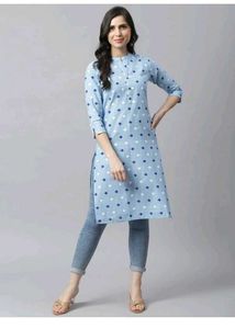 Blue Printed Kurti