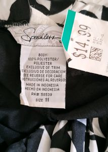 Speechless Y2k era Black and White Mini Dress