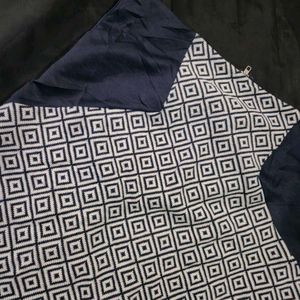 Patterned Mini Skirt|formal | woollen