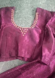 Elegant purple Saree