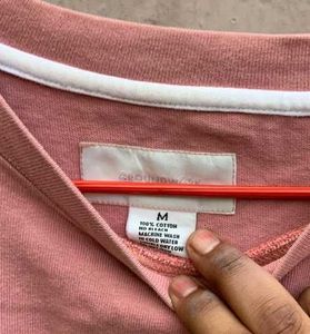 Pink Graphic Graundwary Print Sweatshirt