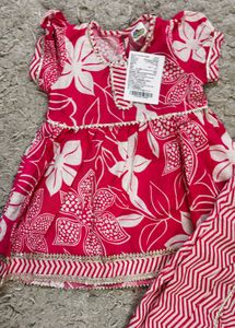 Girls&#39; Floral pink suit