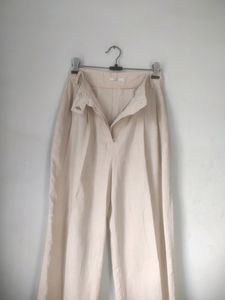 LINEN OFF WHITE TROUSER