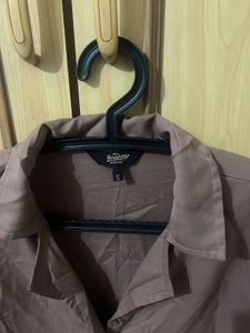 Brown Long Sleeve Top- S