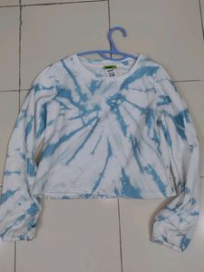 Tie Die Crop Sweatshirt