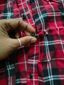 Red Plaid Flannel Shirt