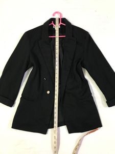 Black Stretchy Blazer Fits S/M