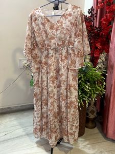 Floral Chiffon Maxi Dress