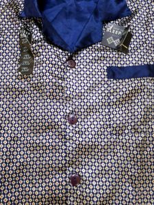 Silk fabric man night suit
