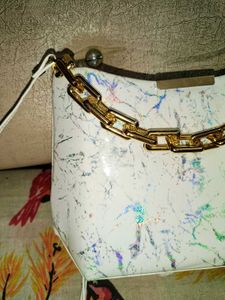 White Holographic Sling Bag
