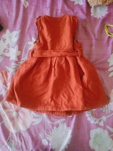 Girls Orange Dress